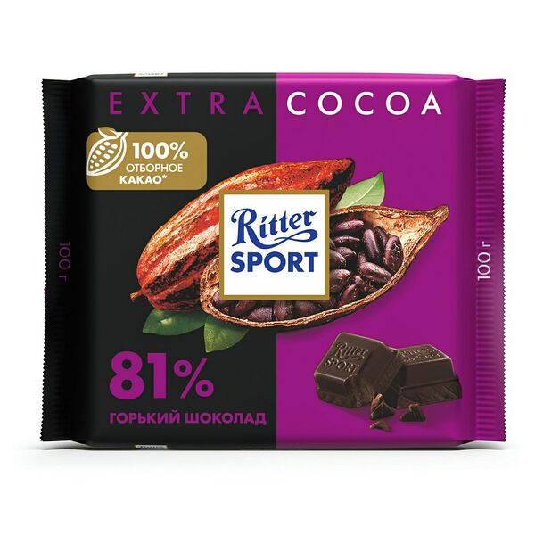 Шоколад Ritter Sport горький 81% 100 г