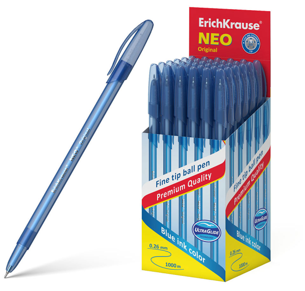 Ручка шариковая ErichKrause Neo Original синяя 0,7 мм, 1 шт