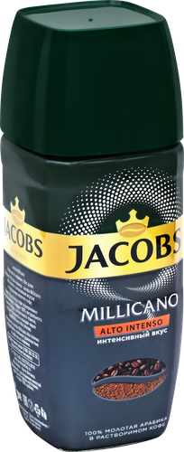 

Кофе растворимый Jacobs Millicano Alto Intenso с добавлением молотого, 90 г