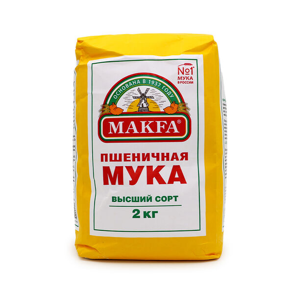 Мука пшеничная Макфа в/с 2кг