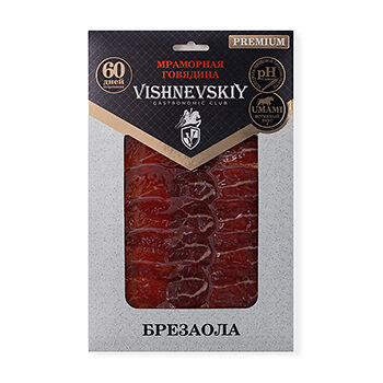 Салями Vishnevskiy Gastronomic Club Брезаола (Bresaola) 70г нарезка, Россия