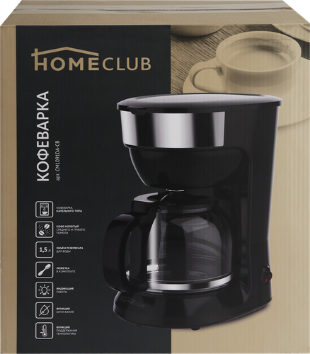 

Кофеварка Homeclub CM1091DA-CB