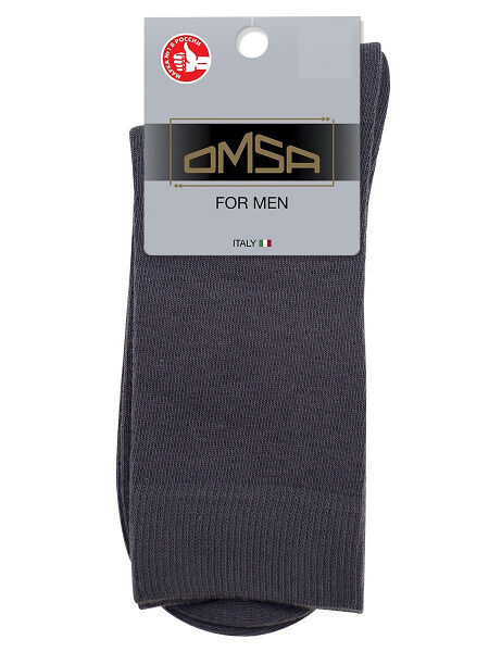 Носки мужские Оmsa Eco демисезонные темно-серые размер 27