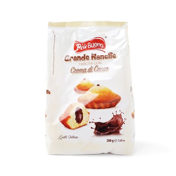 Бисквиты Grande Nanette с шоколадом Piu Buono 200 г