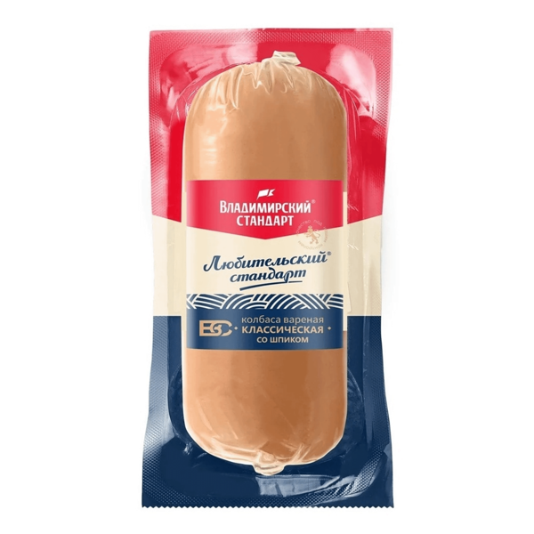 Колбаса вареная Владимирский стандарт Классическая со шпиком