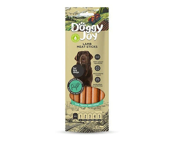 Лакомство для собак DOGGY JOY 50898 для крупных пород Mясные колбаски из ягненка 45г
