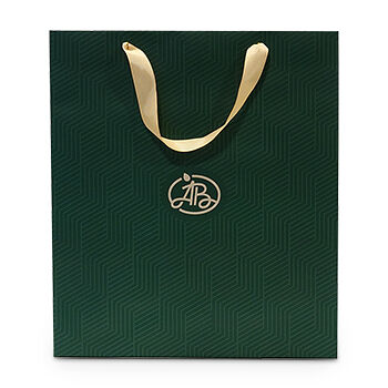 Пакет подарочный всесезонный, «Азбука вкуса», 35х40х14 см, золотистый, 1 шт., Россия