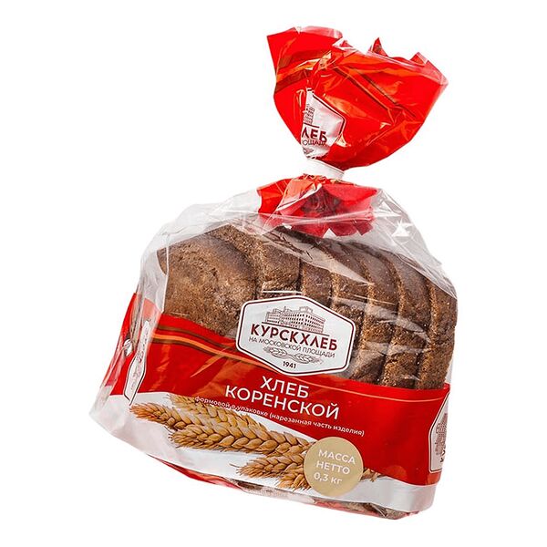 Хлеб КУРСКХЛЕБ Коренской, в нарезке 300 г