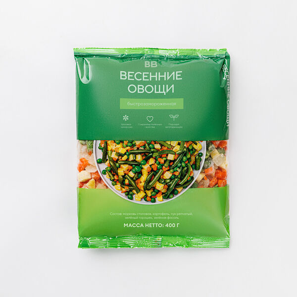 Весенние овощи, свежезамороженные(Продукт замороженный)