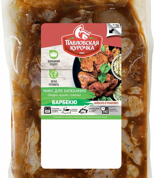Микс для запекания Павловская Курочка Барбекю охлажденный
