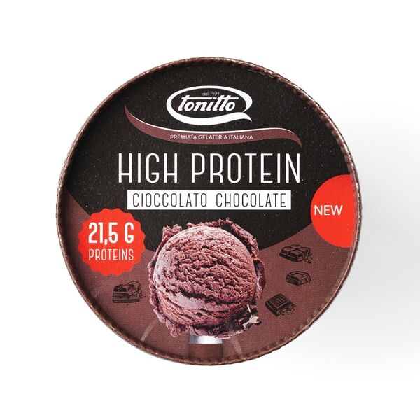 Десерт замороженный Tonitto Итальянское мороженое Чиоколато (С высоким содержанием белка) 250 г