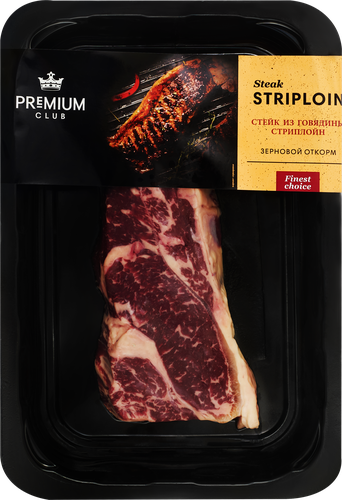 

Стейк из говядины PREMIUM CLUB Стриплойн, 220г
