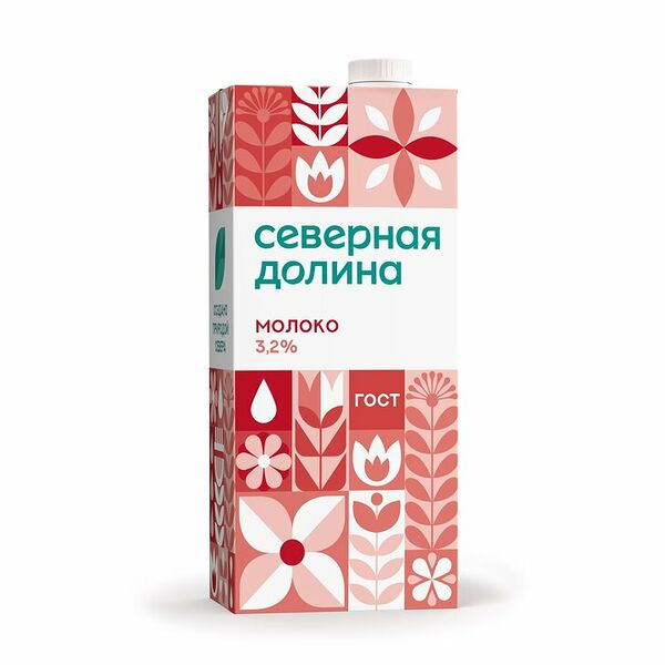 Молоко Северная Долина ультрапастеризованное 3.2%, 925мл