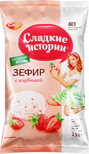 

Зефир Сладкие истории с клубникой 250 г