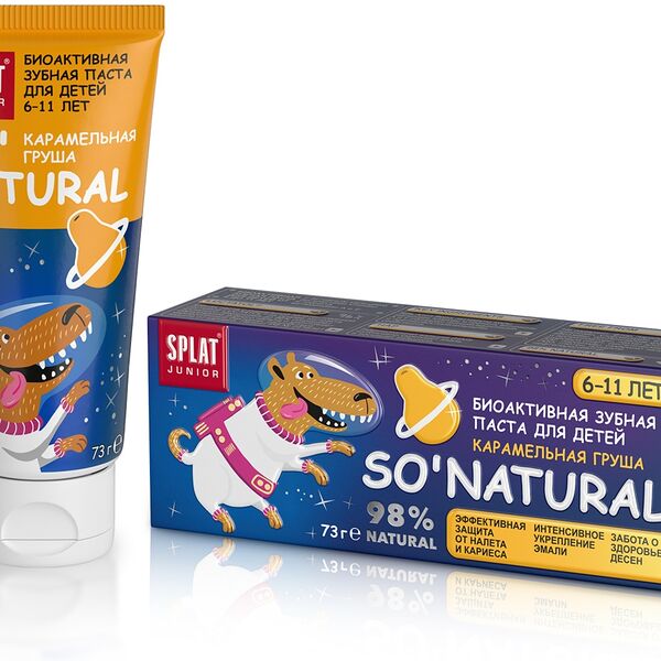 Зубная паста SPLAT Junior без фтора Карамельная груша