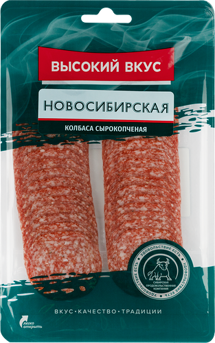 Колбаса сырокопченая Высокий вкус Новосибирская 100 г