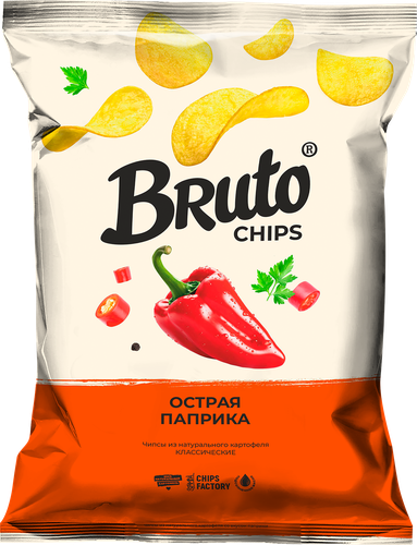 

Чипсы картофельные Bruto Острая паприка 120 г