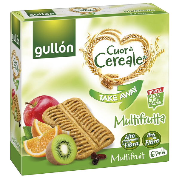 Печенье Gullon Cuor di cereale multifrutta фруктовый вкус