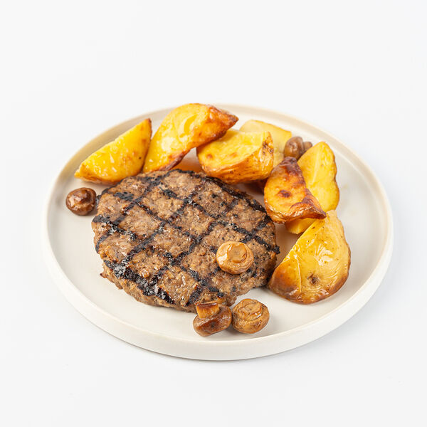 Бифштекс из говядины с картофелем