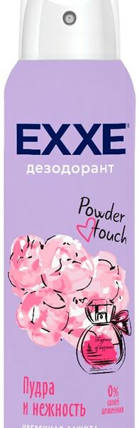Дезодорант женский EXXE Powder touch пудра и нежность спрей 150мл
