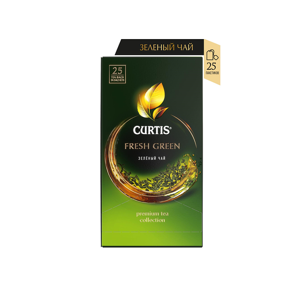 Чай зеленый Curtis Fresh Green, 25 шт. 42.5 г