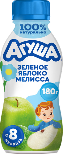 

Йогурт детский питьевой Агуша Засыпай-ка Зелёное Яблоко-Мелисса с 8 месяцев 180 г