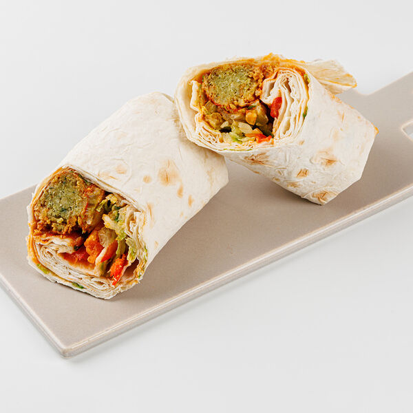 Сэндвич-ролл Вкусвилл кафе Фалафель с хумусом и овощами