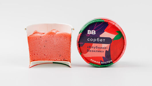 Сорбет Вкусвилл клубника-базилик