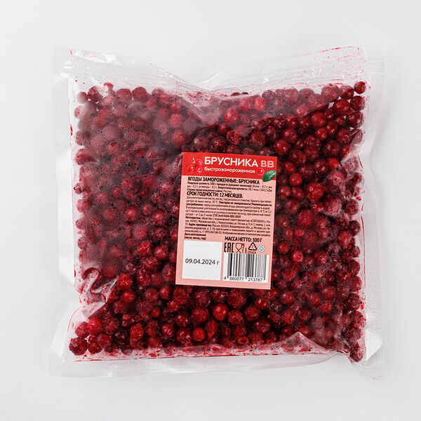 Брусника свежезамороженная, 300г
