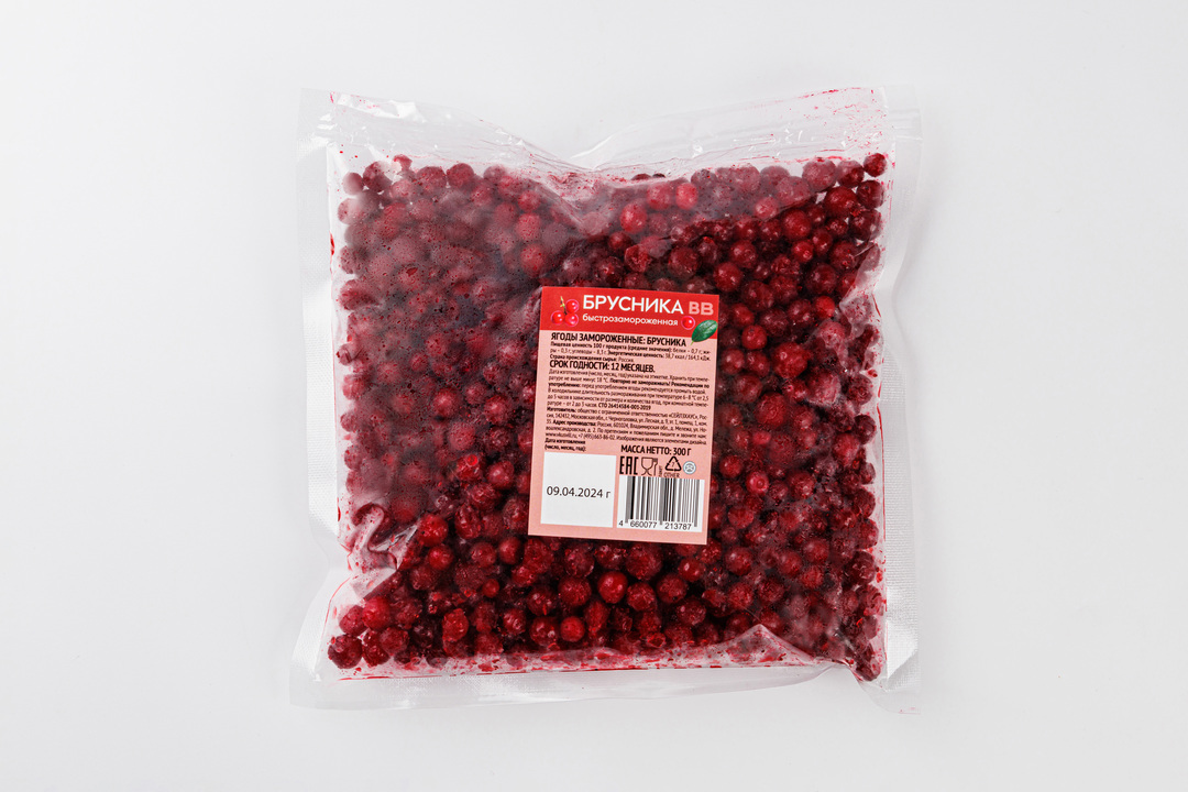 

Брусника свежезамороженная, 300г