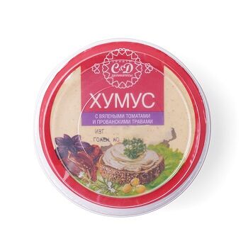 Хумус Салаты&Деликатесы с вялеными томатами и прованскими травами 200г