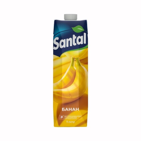 Нектар банановый Santal, 1л