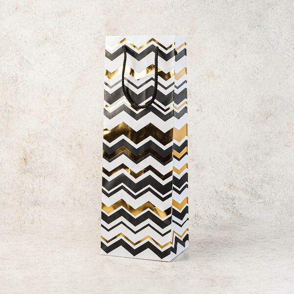 Пакет подарочный ламинированный под бутылку