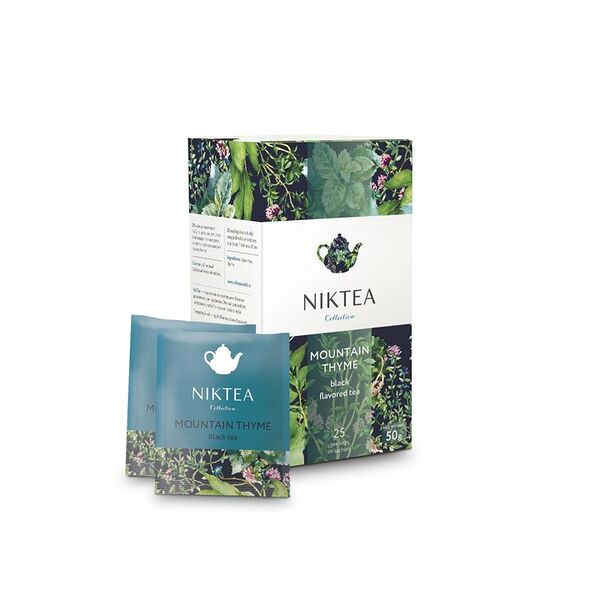 Чай черный Niktea Горный Чабрец пакетированный 25пак, 50г