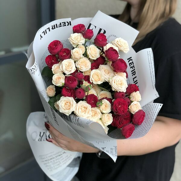 Дуэт кустовых роз