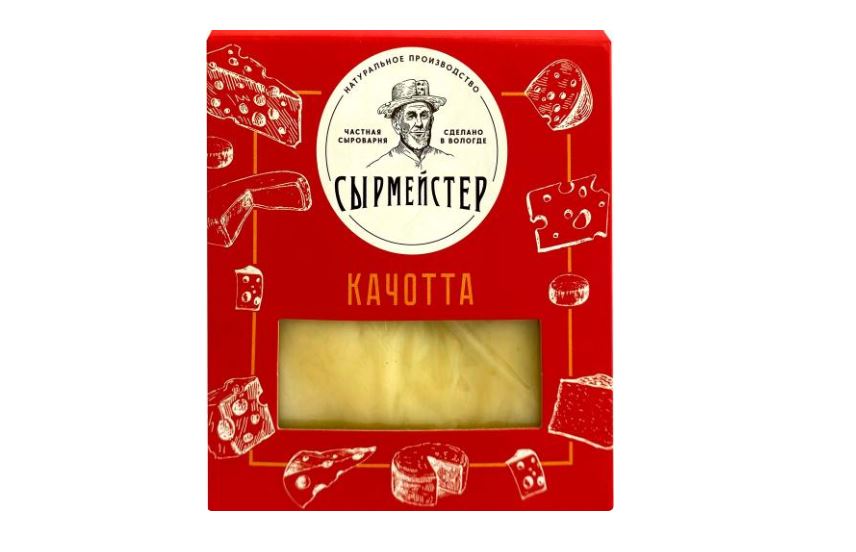 

Сыр полутвердый Сырмейстер Качотта 45% 125 г
