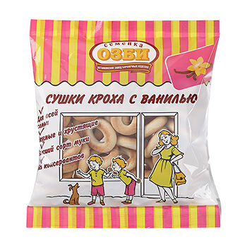 Сушки Кроха Семейка Озби с ванилью