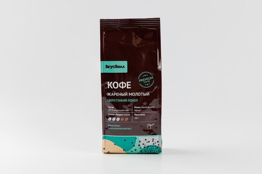 

Кофе ВкусВилл жареный молотый 200 г