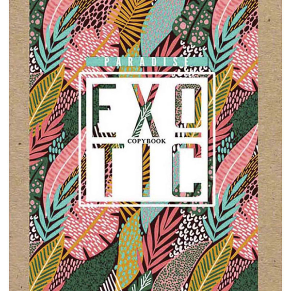 Тетрадь Prof-Press Экзотический орнамент в клетку А5 96 л в ассортименте