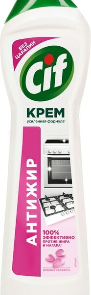 Крем чистящий Cif Розовая свежесть универсальный для кухни для плит и стеклокерамики 500мл