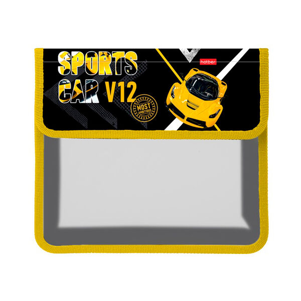 Папка для тетрадей пластик А5ф Hatber -Автоспорт-  1 отд 240х205х40мм на липучке в индив упак AMp_05050