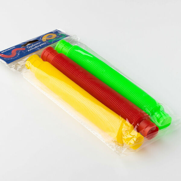 Трубочки-антистресс, 3 шт.