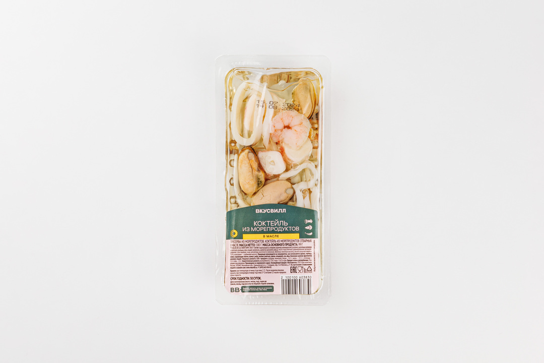 

Коктейль из морепродуктов в масле