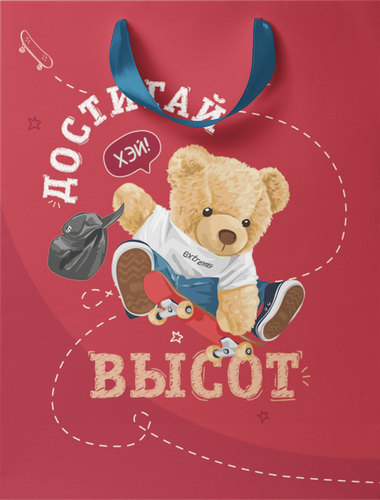 

Пакет подарочный Пакетико Cool school, 22.7х18х10 см, Арт. MT