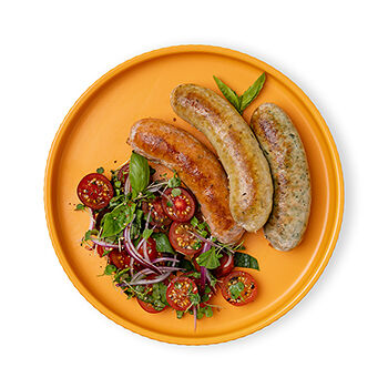 Колбаски с мясом цыпленка-бройлера цветные «Почти готово»