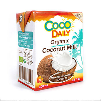 Кокосовое молоко Coco Daily 17-19% (без сахара) 200мл, Филиппины