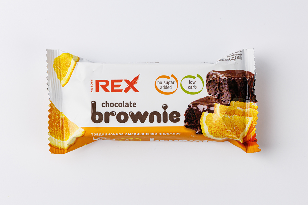 

Пирожное протеиновое ProteinRex Brownie Апельсин 50 г