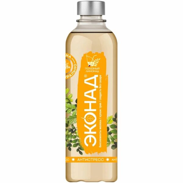 Напиток безалкогольный Эконад Антистресс среднегазированный на основе молочной сыворотки 500 мл