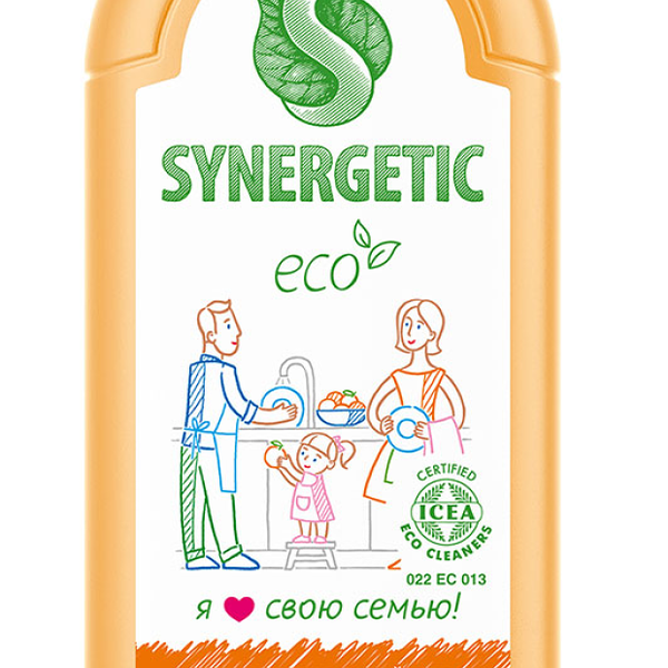 Средство для мытья посуды Synergetic Сочный апельсин