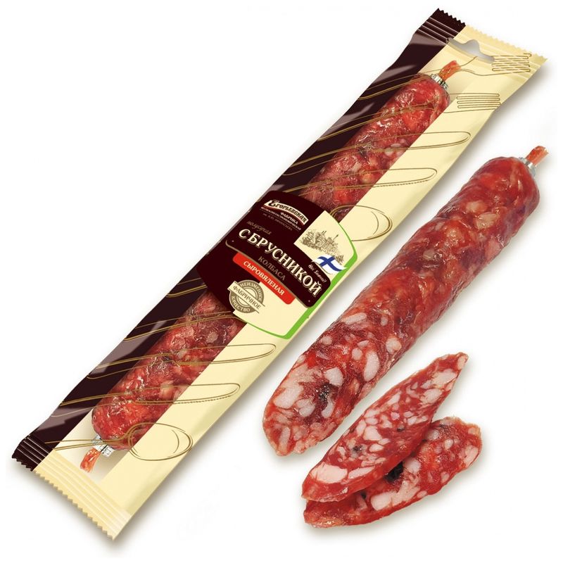 

Колбаса сыровяленая Егорьевская КГФ с брусникой, 100 г
